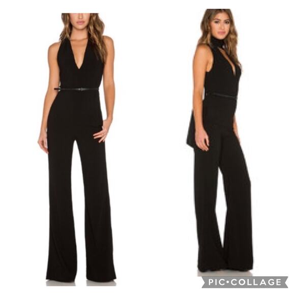 NEW Halston Heritage Tailored Scarf Jumpsui - Picture 1 of 16